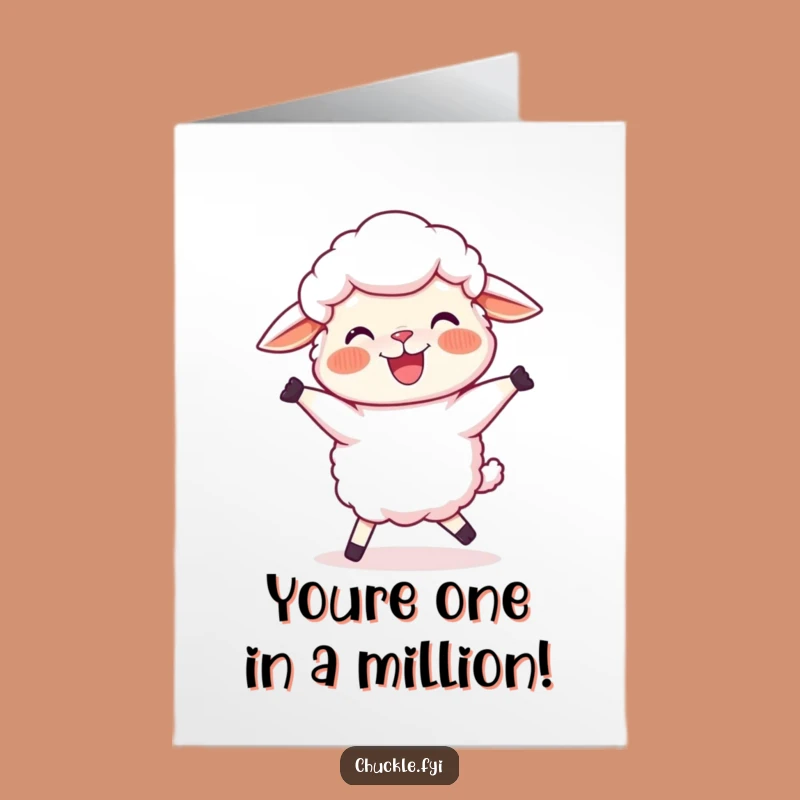 Free Printable Congrats Card: Sheep Dancing Printable Greeting, Perfect Downloadable Gift