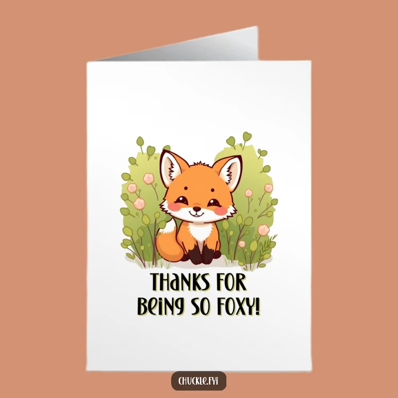 Free Printable Fox Thank You Card - Chuckling Cub for Grateful Downloads