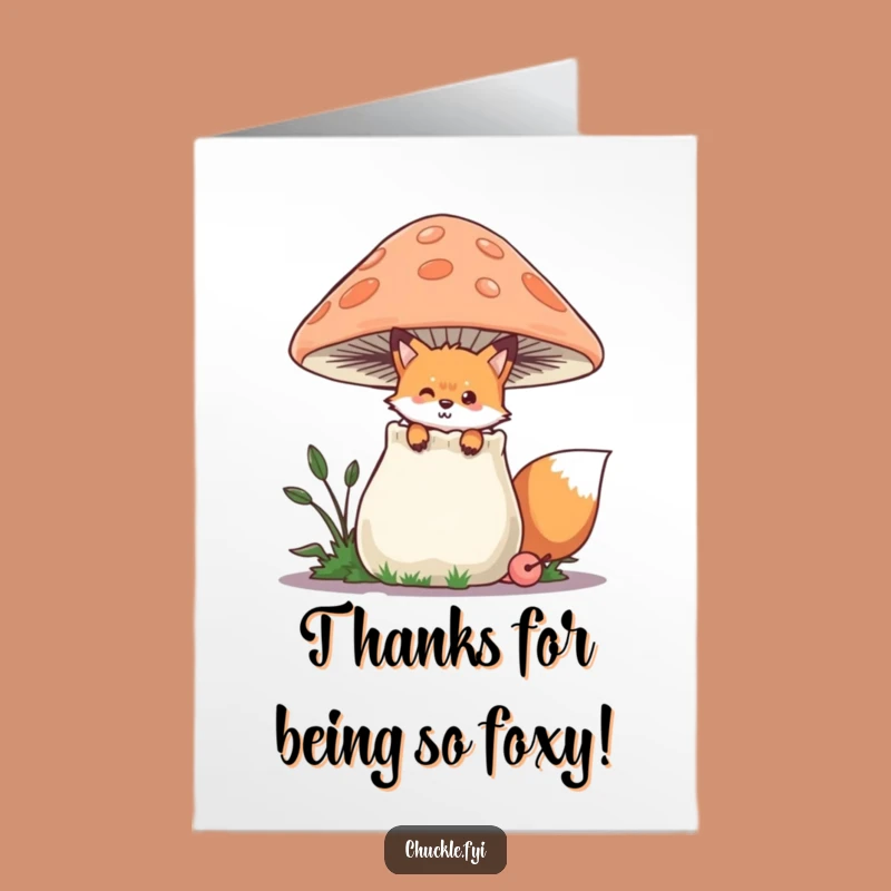 Free Printable Fox Thank You Card: A Playful Peek of Gratitude!
