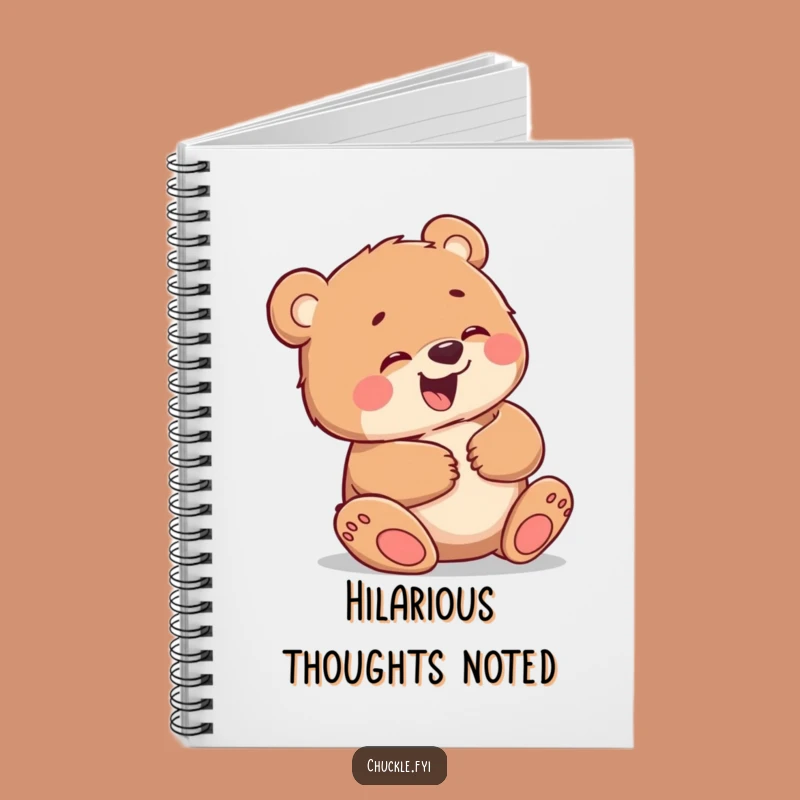 Funny Bear Cub Giggling Notebook - Hilarious Belly Laugh Journal Gift