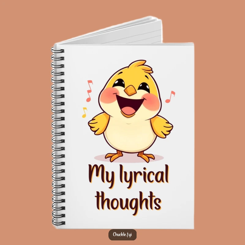 Funny Bird Song Notebook: Cartoon Aviary Journal for Joyful Melodies