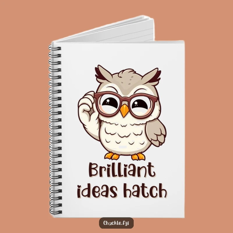 Funny Owl Notebook: Chuckling Character Journal for Wise Thoughts & Ideas
