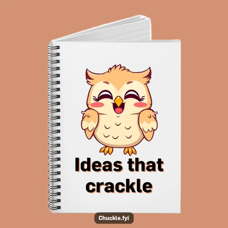 Funny Owl Laugh Notebook - Amused Character Journal, Hilarious Note-Taking