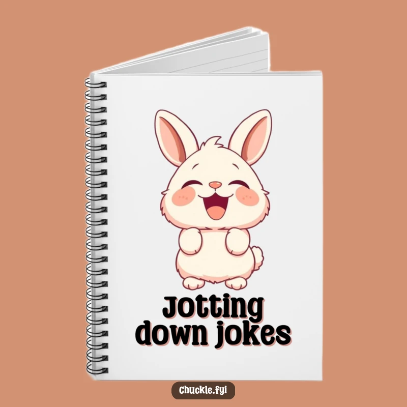 Funny Fluffy Bunny Notebook: Hilarious Laughing Rabbit Journal, Great Funny Gift