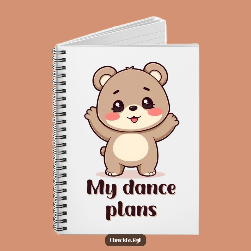 Funny Bear Cub Dance Notebook - Sparkling Eyes, Bouncy Cub, Journal Funny Gift