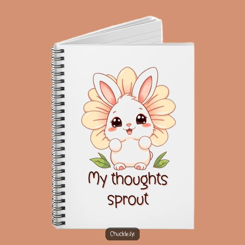 Funny Bunny Flower Notebook: Jot Down Curious Thoughts & Ideas!