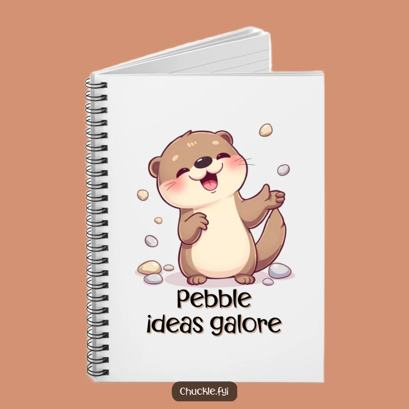 Funny Otter Juggling Pebbles Notebook: Jot Down Ideas with a Smile