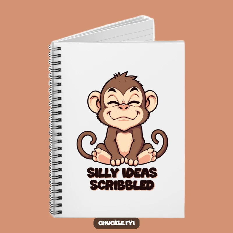 Funny Monkey Grimace Notebook: Jot Down Ideas with a Giggle