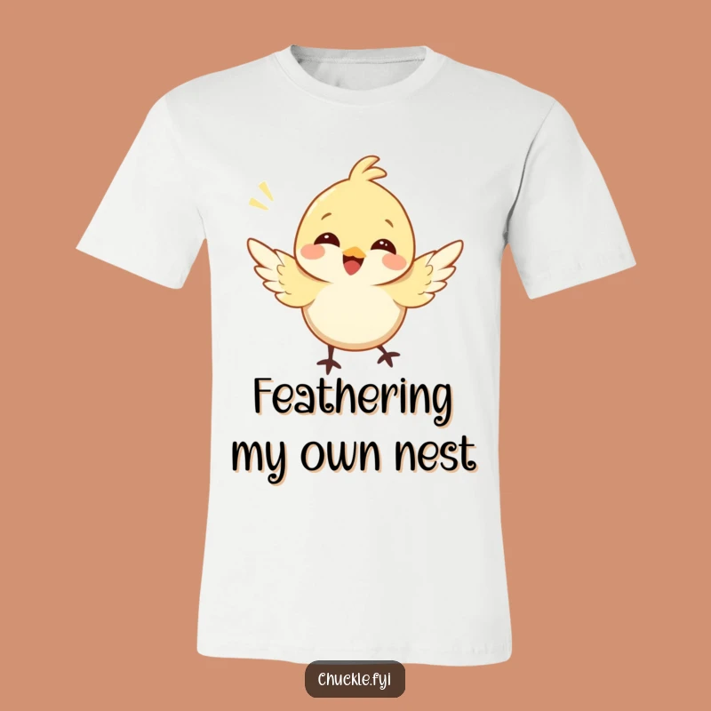 Funny Flying Bird T-Shirt: Happy Character Chirping, The Ultimate Funny Gift Tee