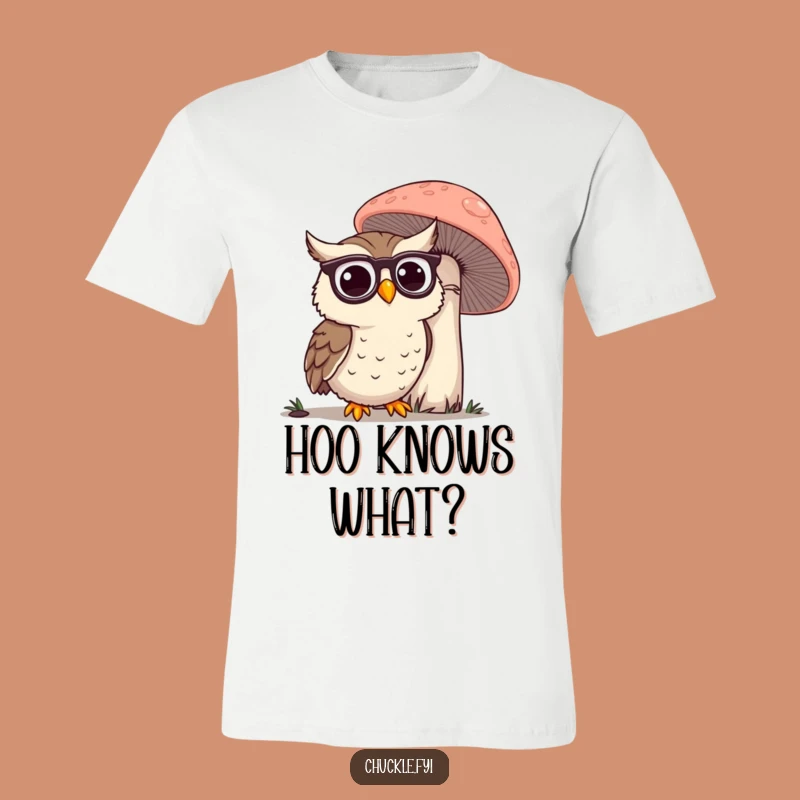 Funny Owl Spectacles T-Shirt: Wise Curiosity Tee, Unique Funny Gift
