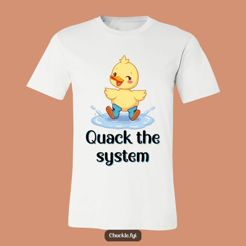 Funny Duck Boots T-Shirt: Cheerful Splashing Delight Tee, Perfect Funny Gift