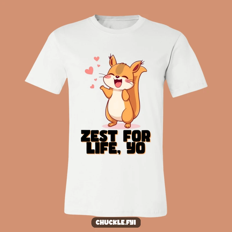 Funny Kawaii Squirrel T-Shirt, Wear Your Excitement with This Hilarious Tee!