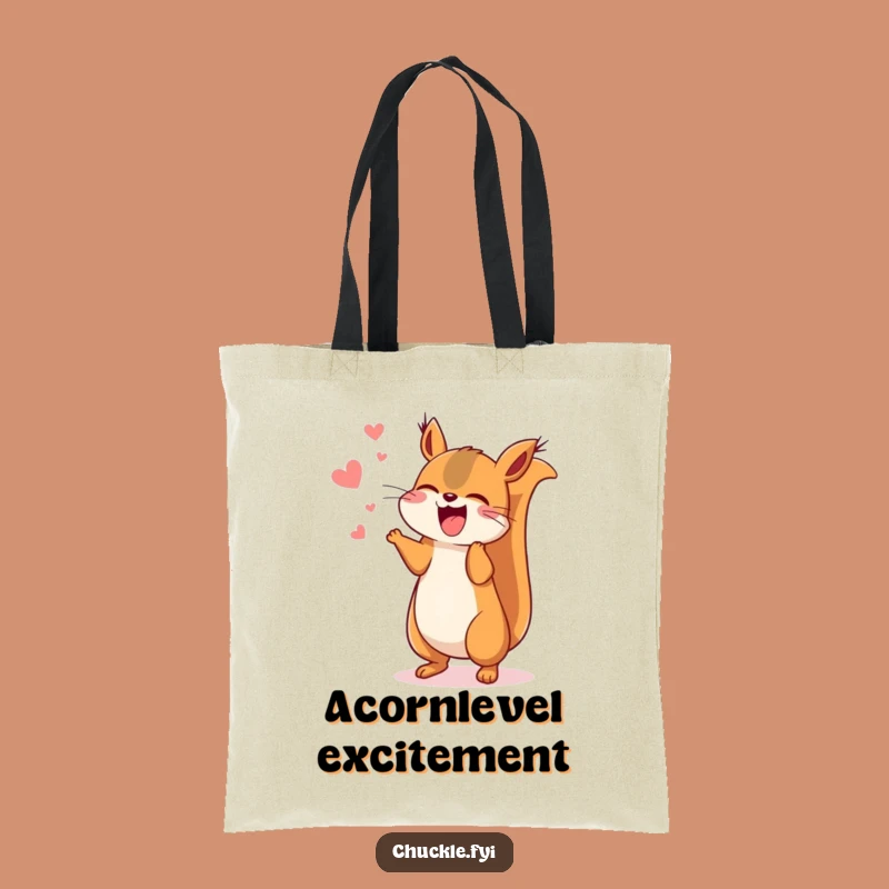 Funny Kawaii Squirrel Tote Bag, Carry Your Enthusiasm Everywhere!