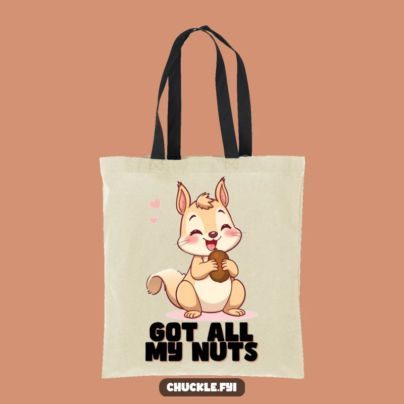 Funny Squirrel Nutty Tote Bag - Durable and Mischievous Carry-All