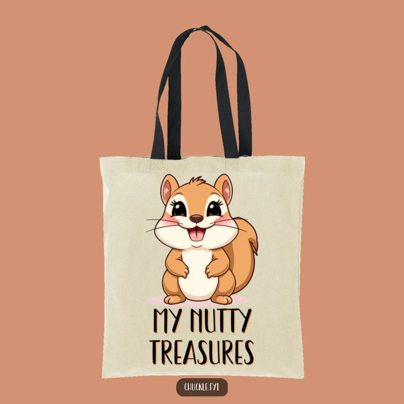 Funny Squirrel Bow Tote Bag - Carry Your Charm with Comical Flair