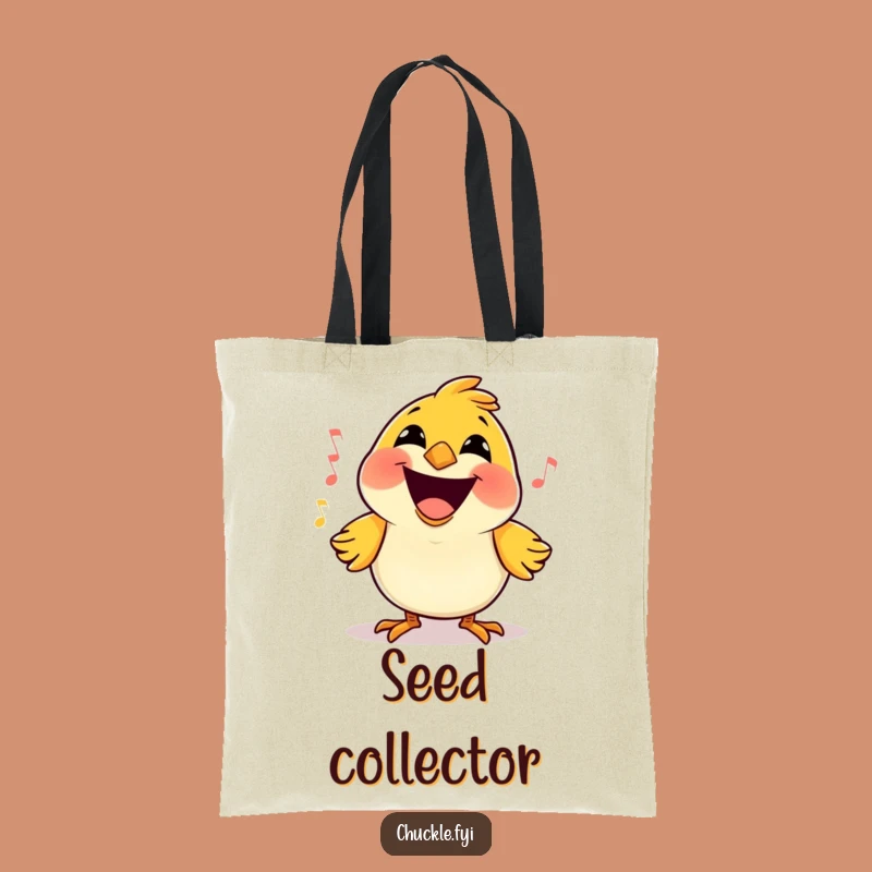 Funny Bird Song Tote Bag: Cartoon Aviary Carryall for Cheerful Errands