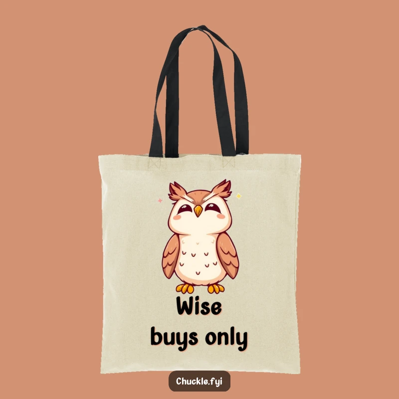 Funny Kawaii Owl Tote Bag, Carry Your Wisdom and Laughs Everywhere!